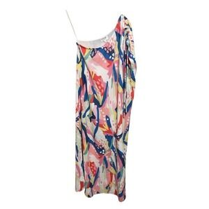 Crosby by Mollie Burch One Shoulder Diana Dress Women Casual Small Colorful